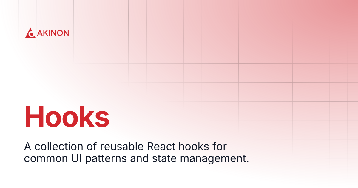 Hooks | Akinon UI | Docs