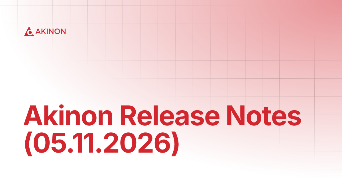 Akinon Release Notes (05.11.2026) | Release Notes | Docs