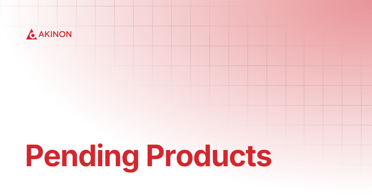 Pending Products | Tutorials | Docs