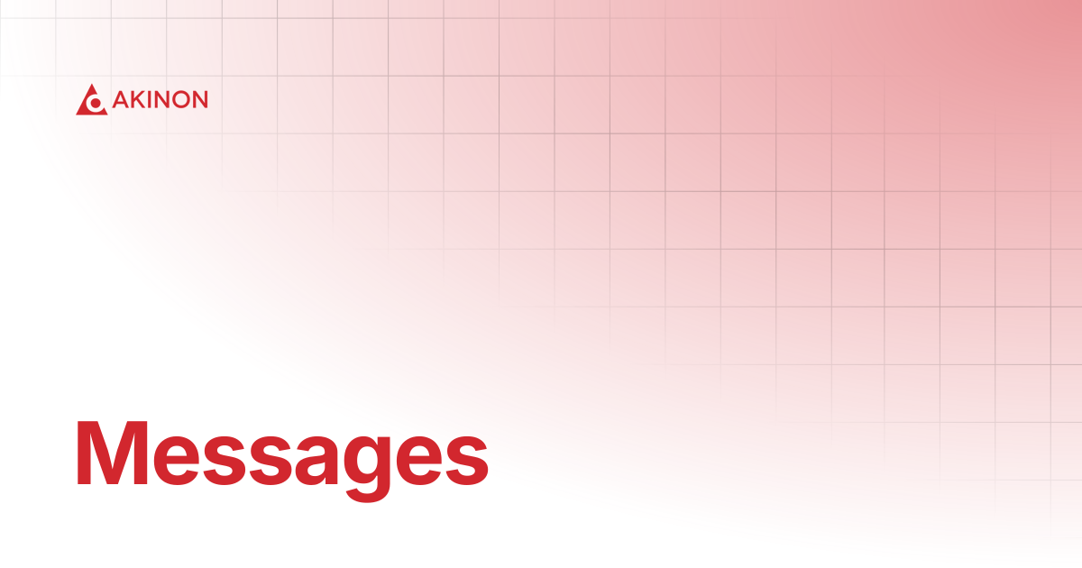 Messages | Tutorials | Docs