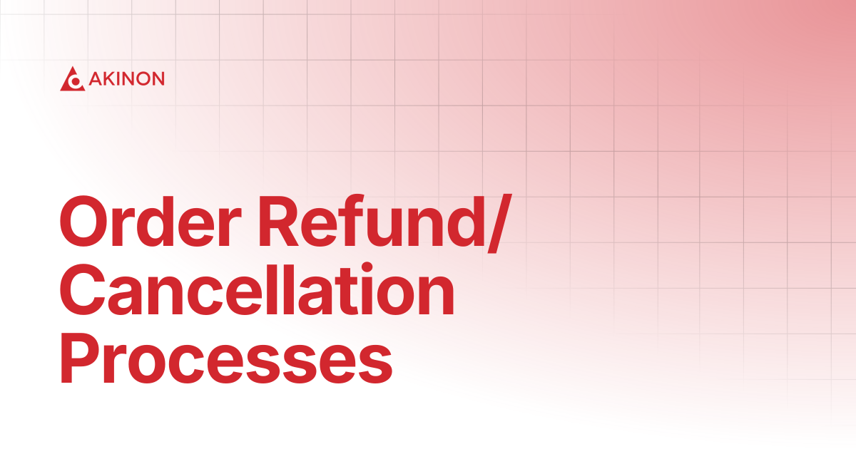 Order Refund/Cancellation Processes | Tutorials | Docs